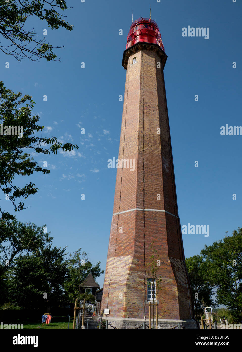 Lighthouse Flügge on Fehmarn, Schleswig-Holstein, Germany. Stock Photo