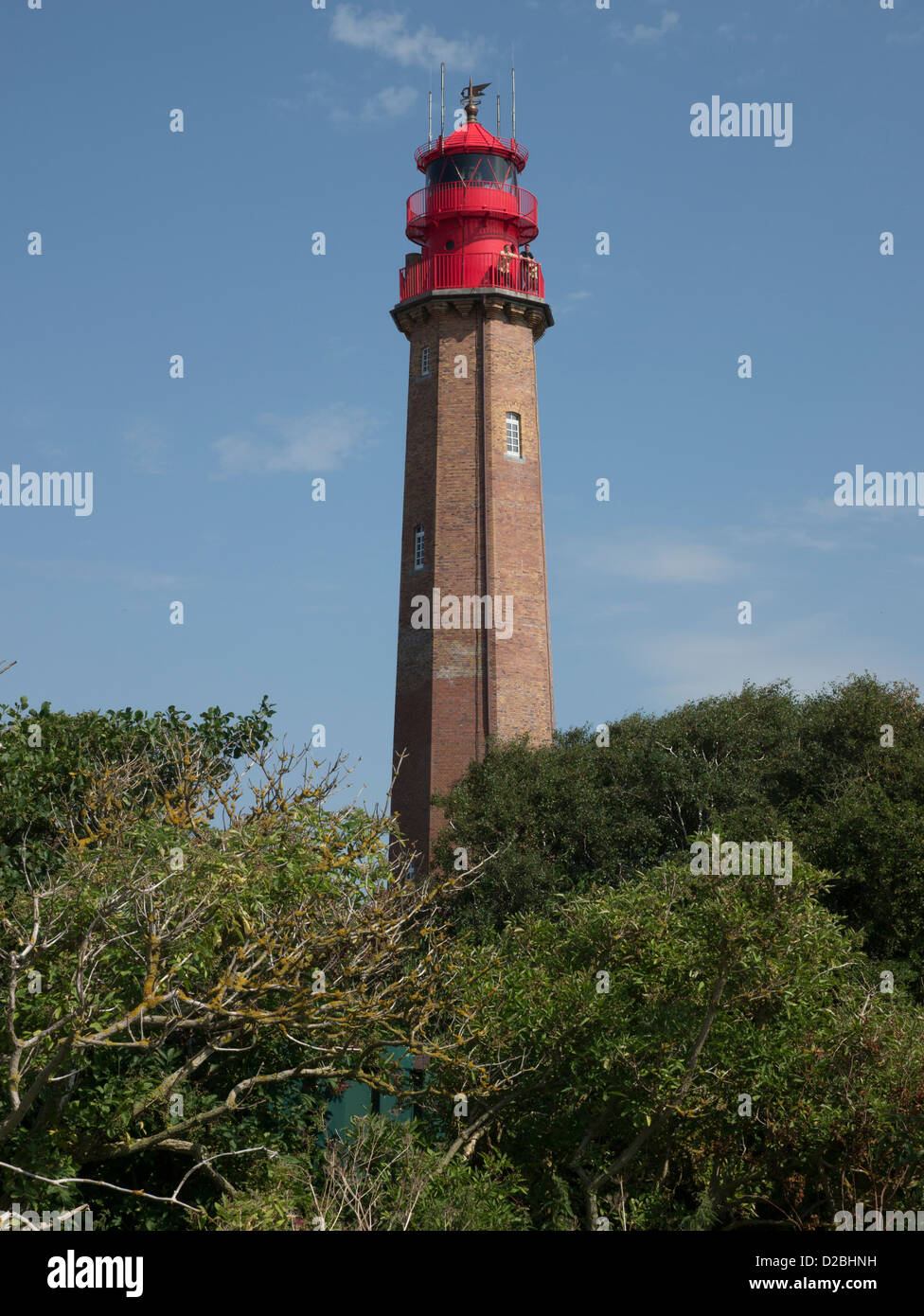 Lighthouse Flügge on Fehmarn, Schleswig-Holstein, Germany. Stock Photo