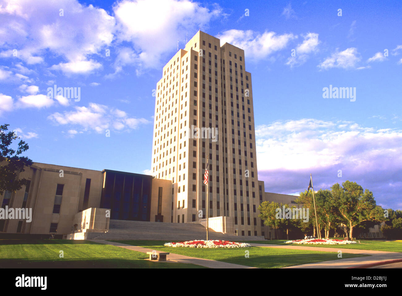 North Dakota, Bismarck. Government Tower Building Stock Photo
