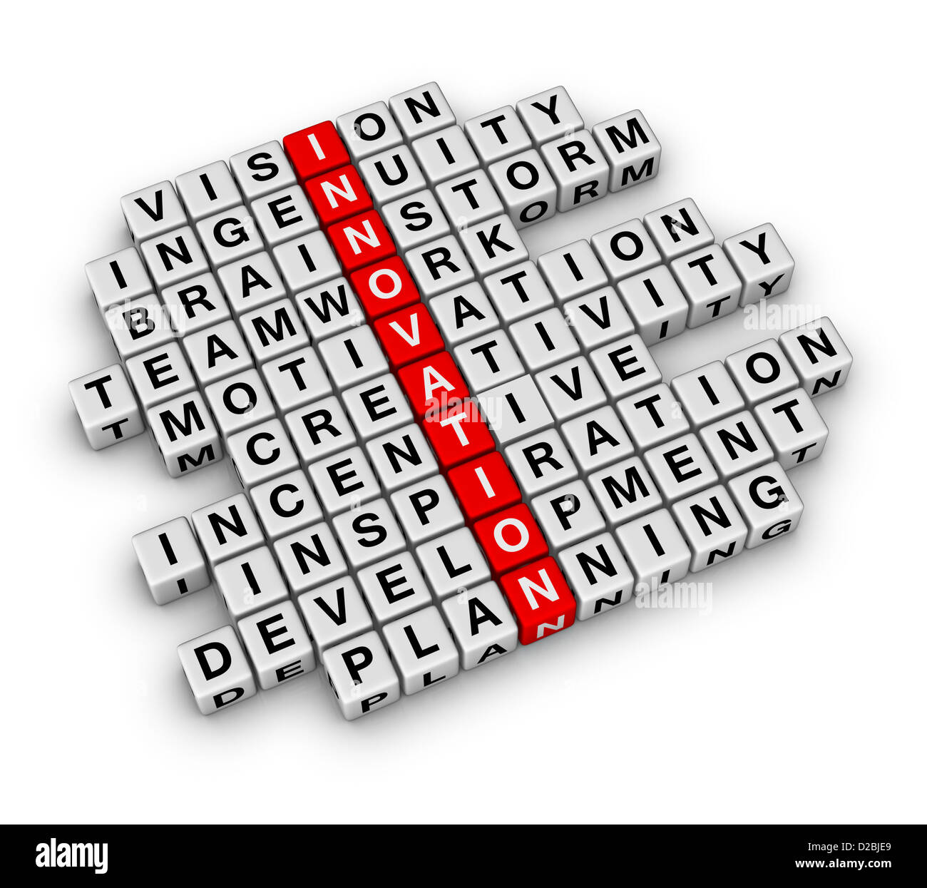 New Business Innovation (cubes crossword series Stock Photo Alamy New Business Innovation (cubes crossword series Stock Photo Alamy