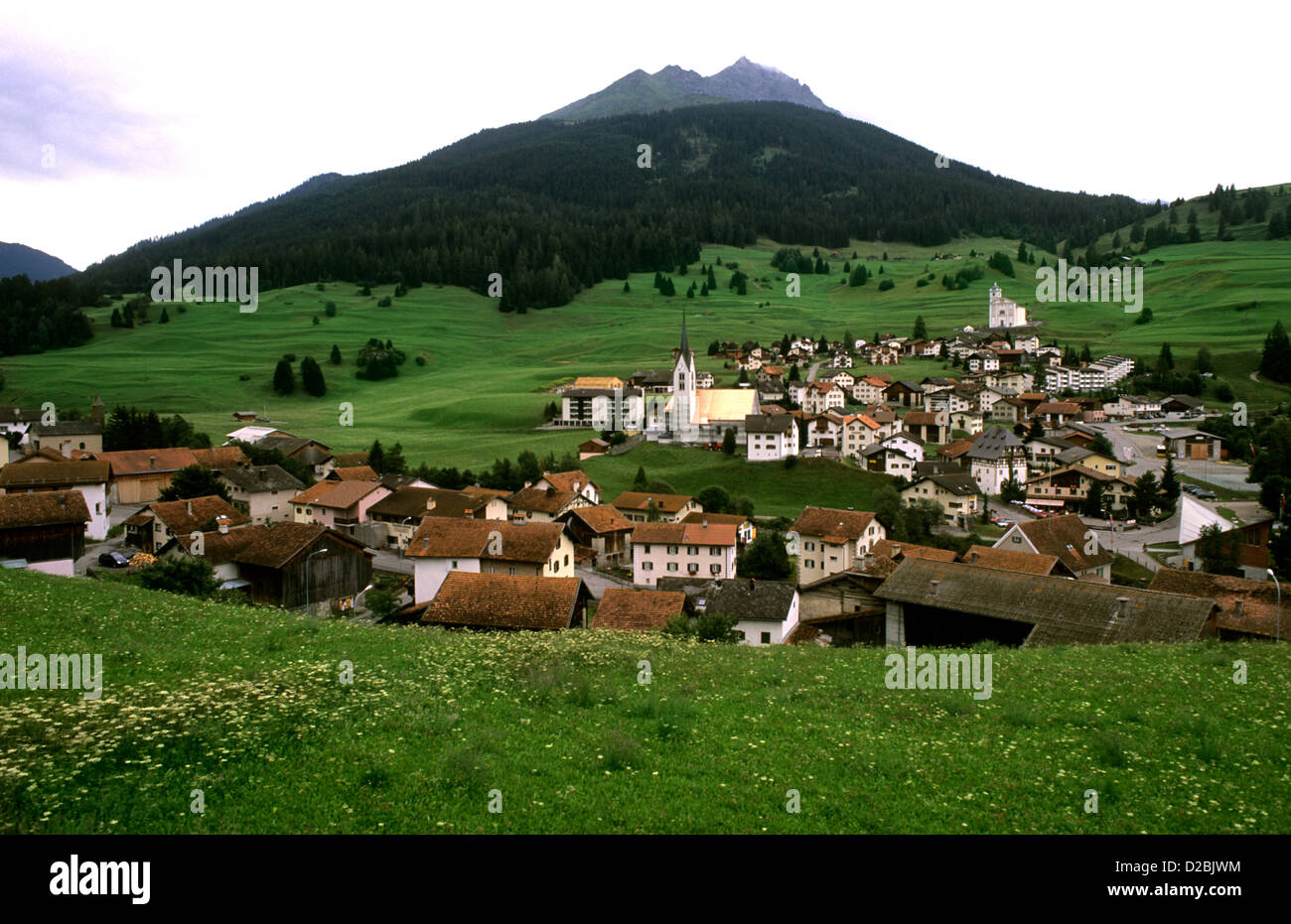 Liechtenstein, Village Of Balzers Stock Photo - Alamy