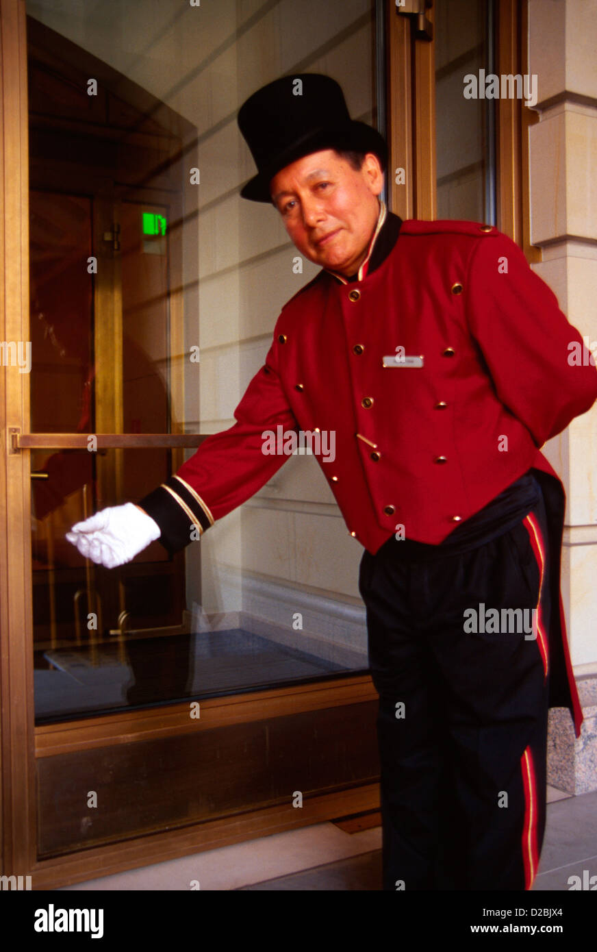 Germany, Berlin. Doorman At Hotel Adlon. Stock Photo