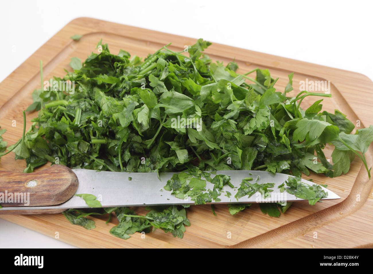 Herbal chopper chopping knife for parsley isolated on white background  Stock Photo - Alamy