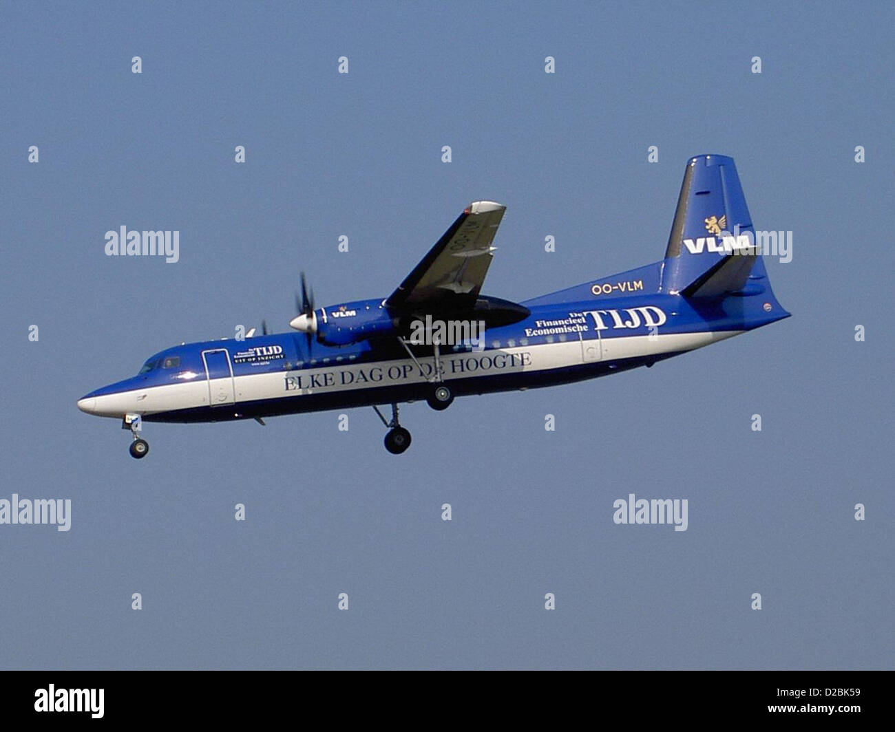 The Fokker 50 OO-VLM is a turboprop aircraft used by VLM Airlines ...