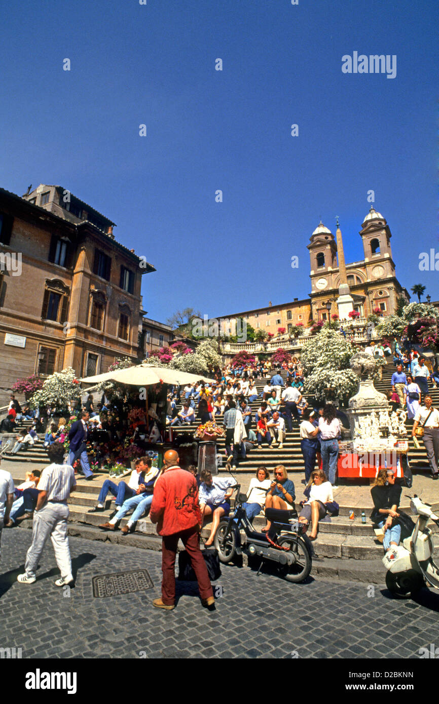 Italy, Rome. Spanish Steps Stock Photo