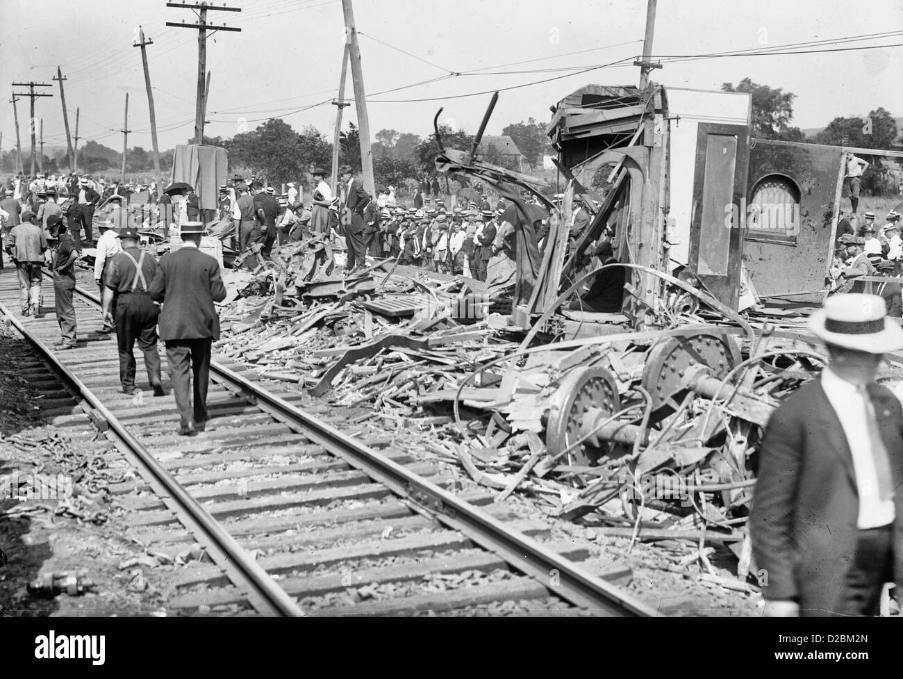 Wreck of Bar Harbor express, September 192234 Stock Photo Alamy