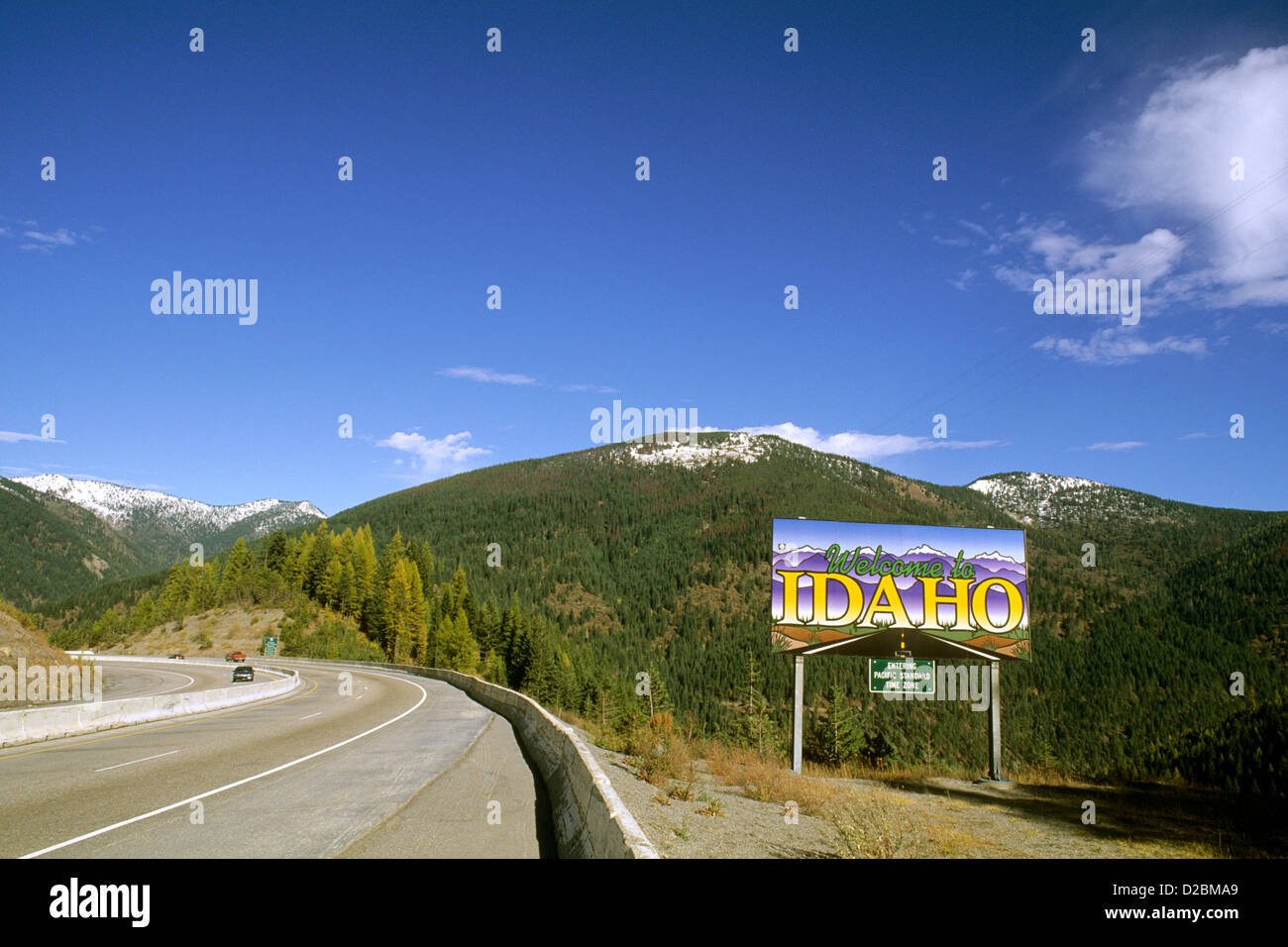 Idaho. To Idaho Sign Stock Photo Alamy