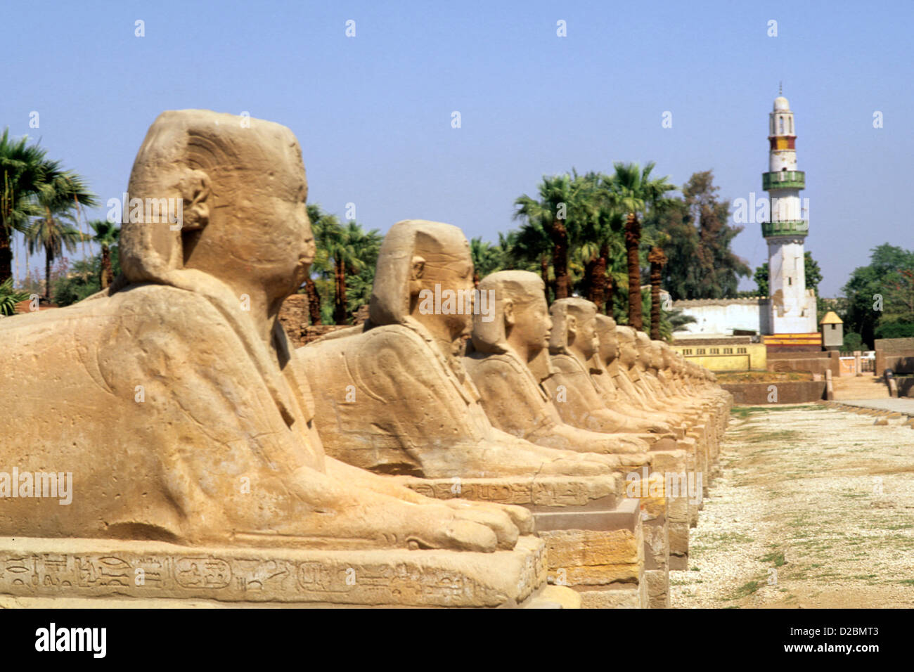 Egypt, Temple Of Luxor. Stock Photo