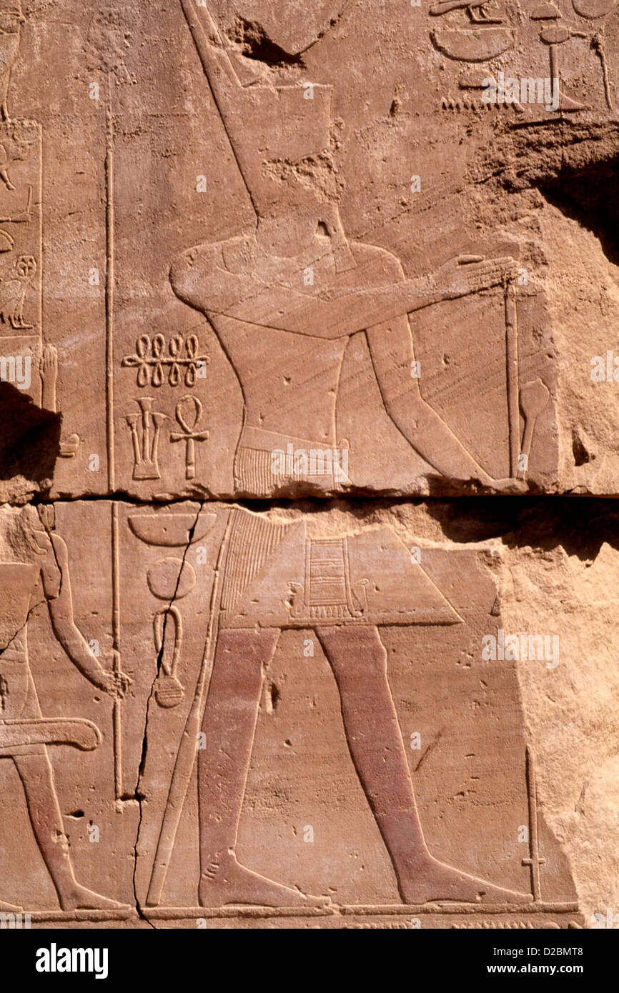 Egypt, Temple Of Luxor. Stock Photo