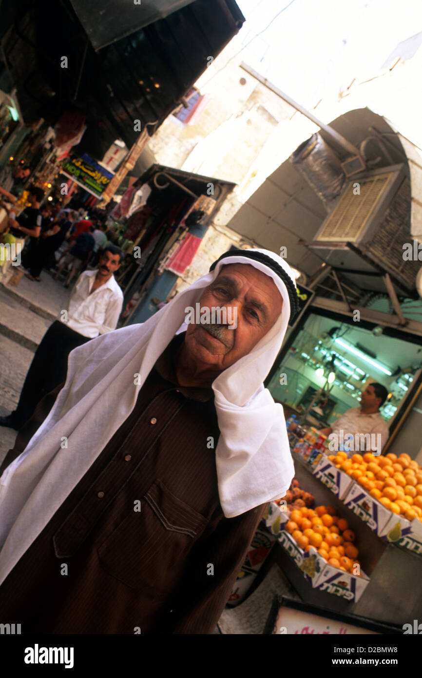 Israel, Old Jerusalem. Arab Man. Stock Photo