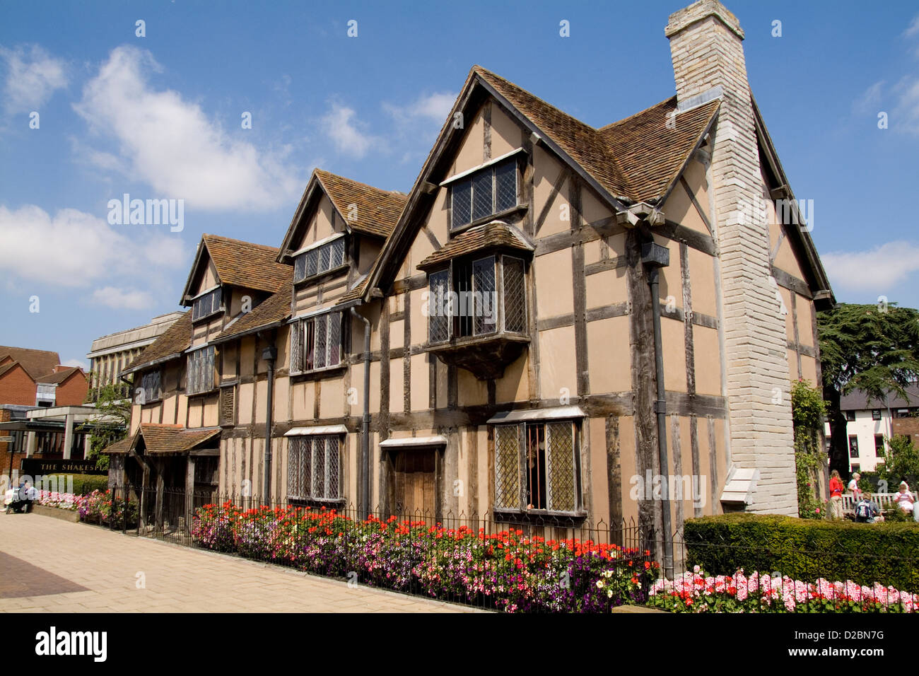 House Of William Shakespeare In Stratford Upon Avon, England Stock