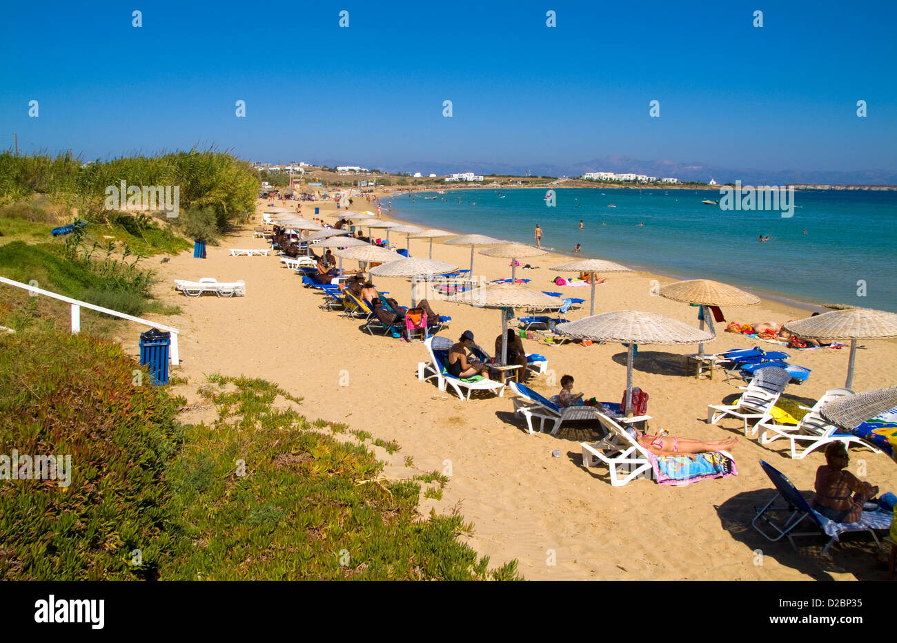 Island Of Paros Greece, Golden Beach Stock Photo - Alamy