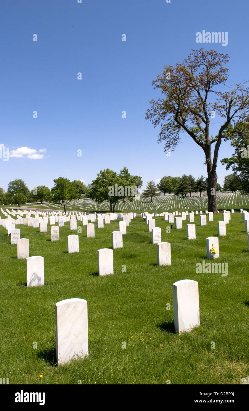 Jefferson Barracks National Cemetery In St. Louis, Missouri Stock Photo Alamy
