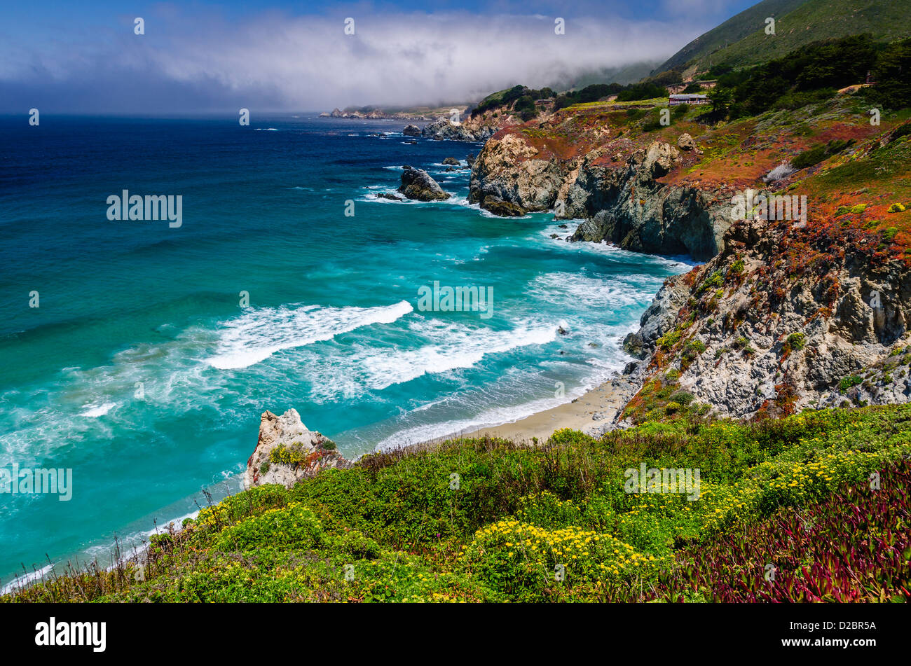 The Big Sur coast at Rocky Point, Big Sur, California USA Stock Photo ...