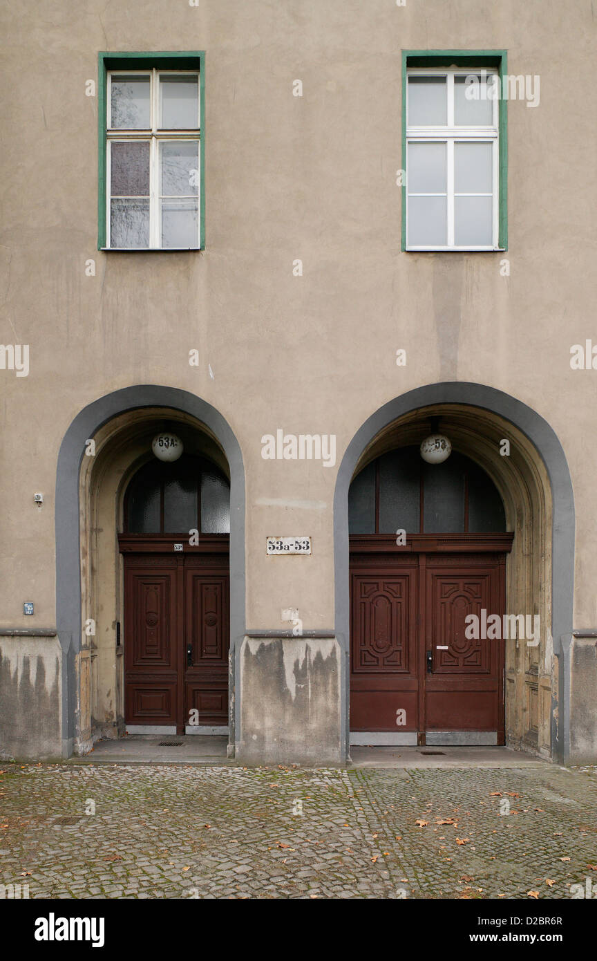 Berlin, Germany, home Inga tightness in an old building in the Heidestrasse Stock Photo