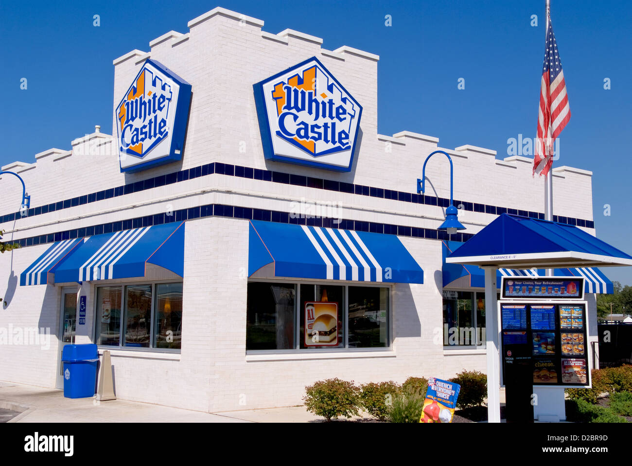 White Castle Hamburger Restaurant, Columbus, Ohio Stock Photo
