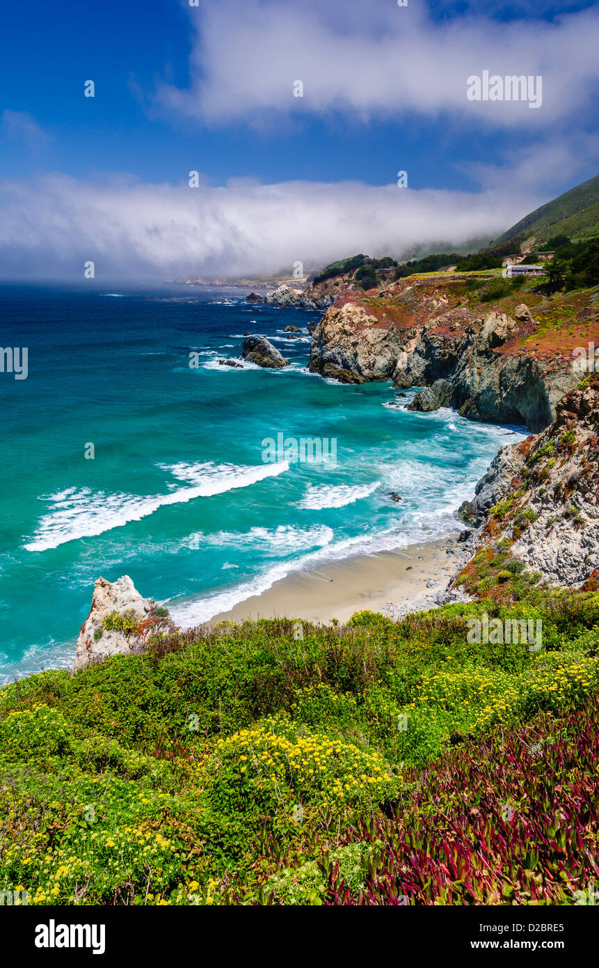 The Big Sur coast at Rocky Point, Big Sur, California USA Stock Photo ...