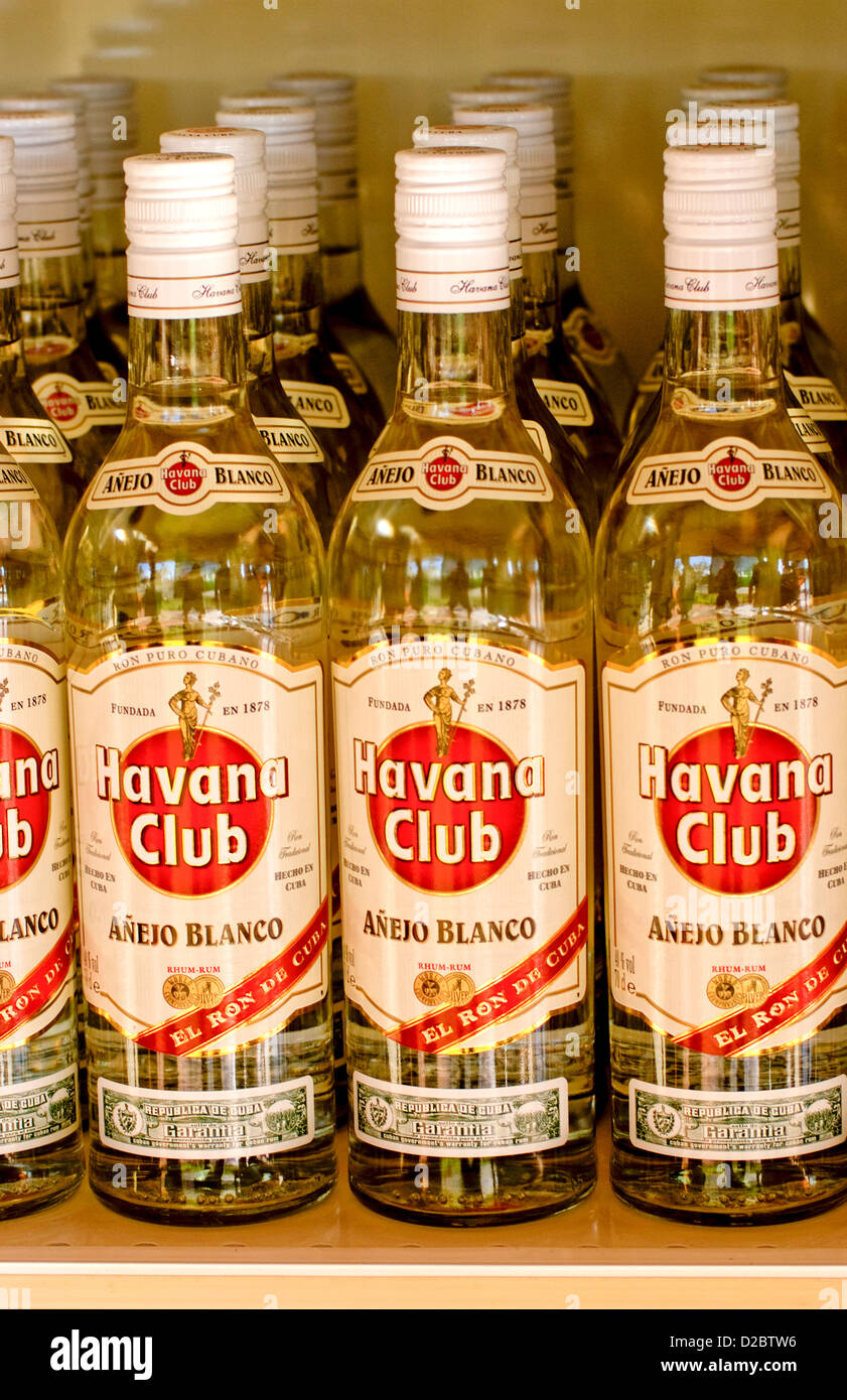 Havana Club Rum. Cuba Stock Photo