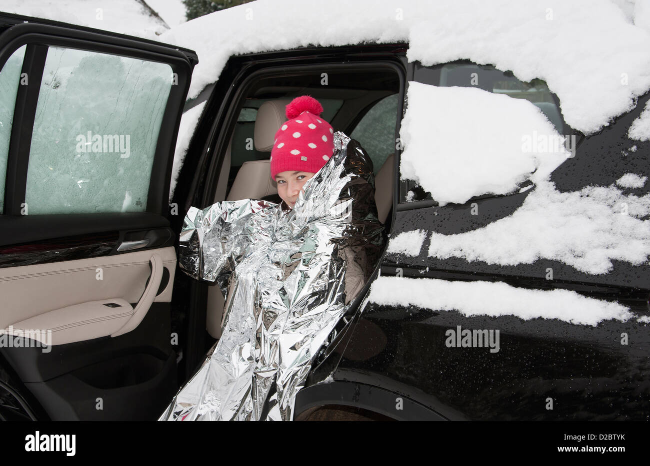 Child wrapped up for weather hires stock photography and images Alamy