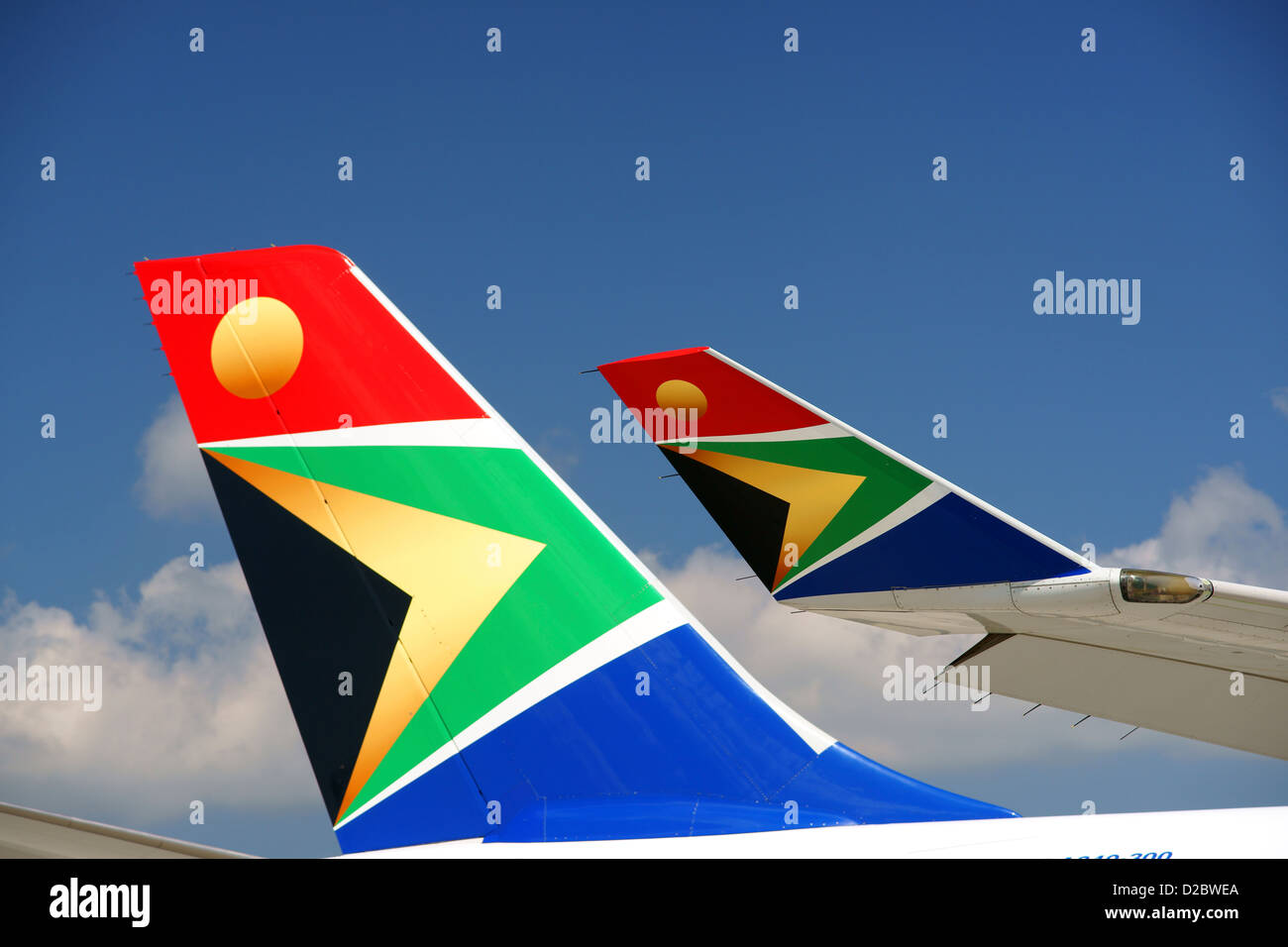 South African, A 340, wing, Airlines, Aircraft, Stock Photo