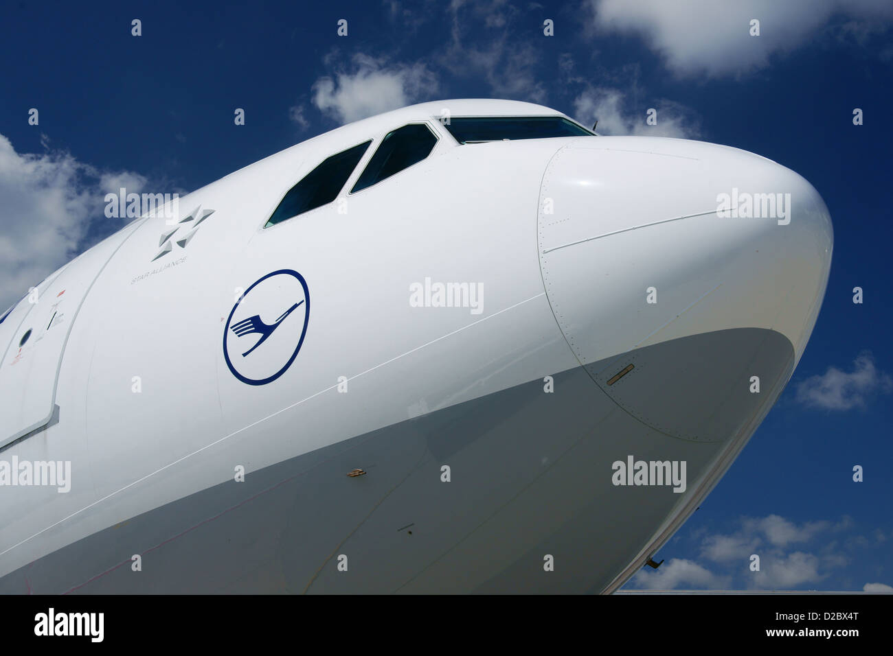 Aircraft, airplane, airbus, A 340, cockpit, Stock Photo
