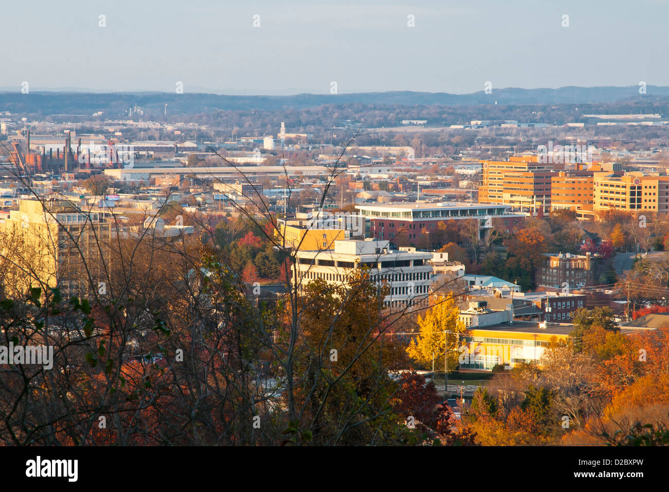 Birmingham as viewed from the high point along Red Mountain,Birmingham