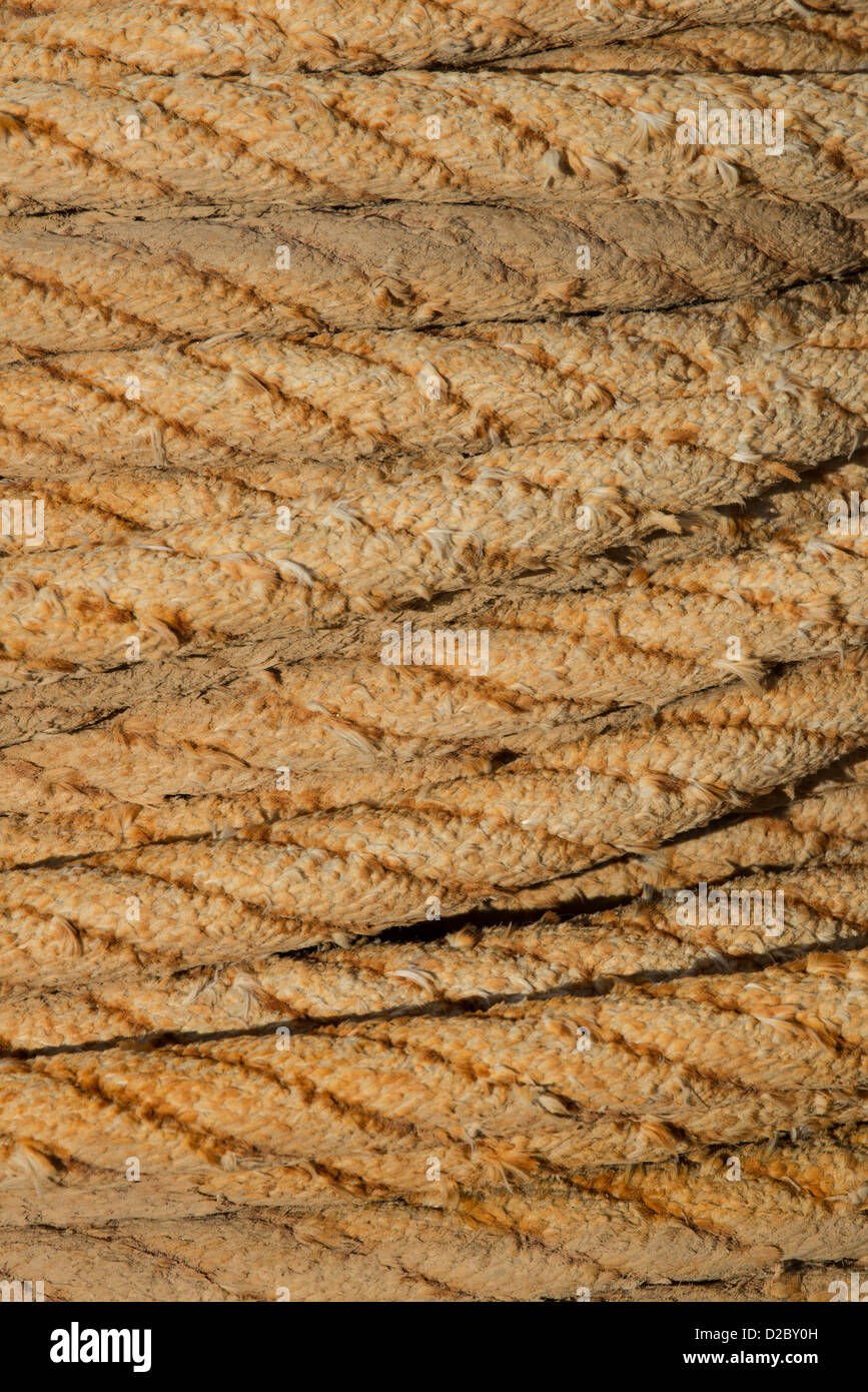 Old marine rope Stock Photo