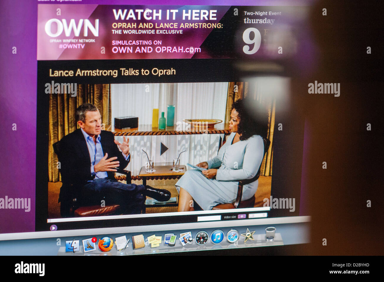 The website for the oprah winfrey network own promotes her interview