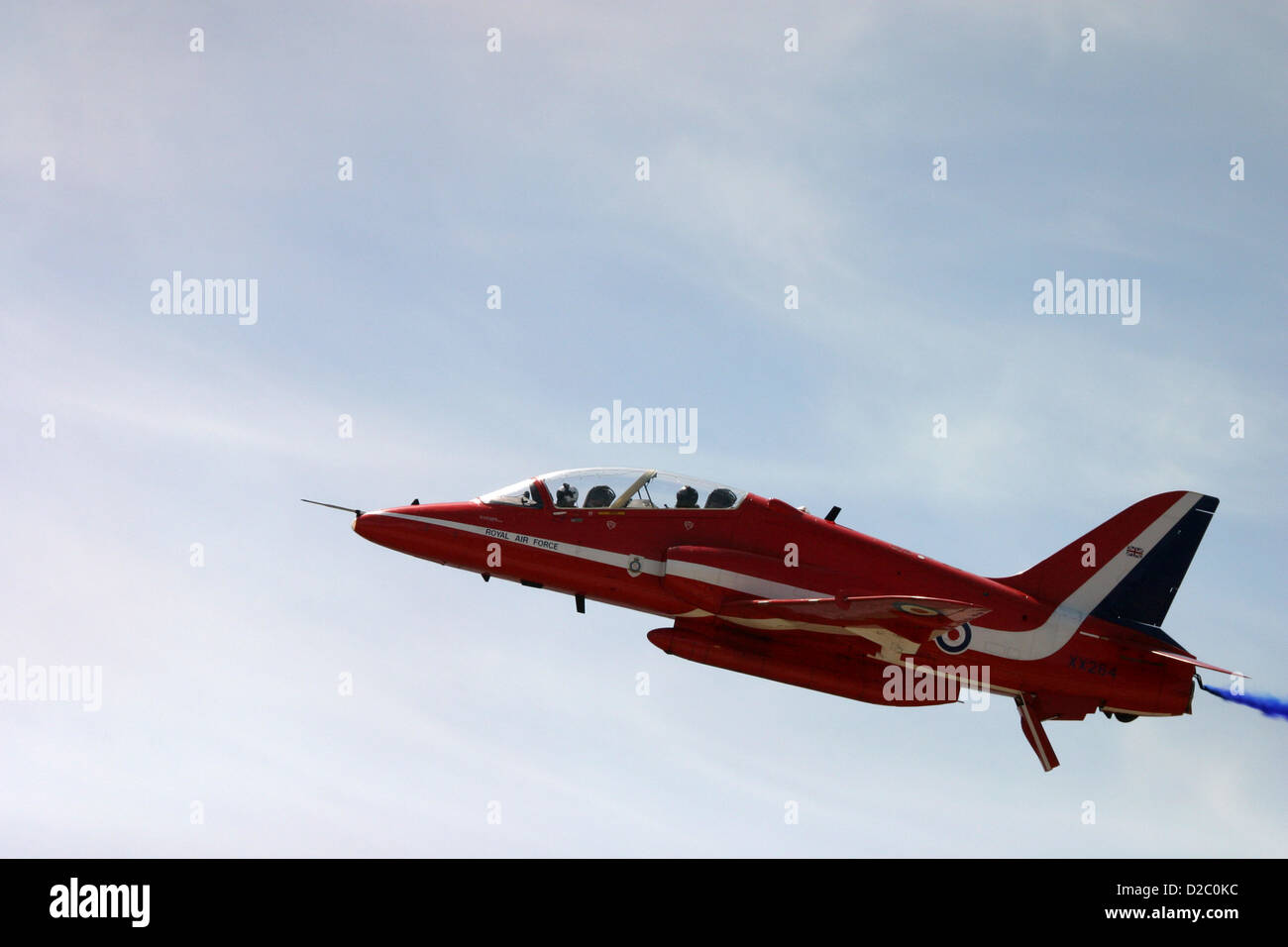 Red Arrows display RAF Fairford Stock Photo