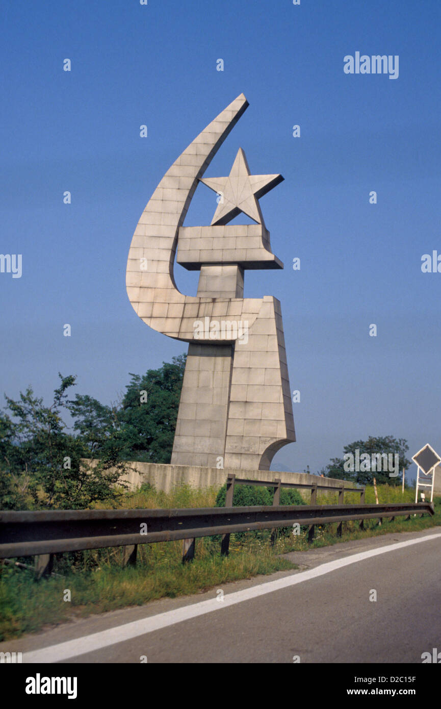 Czech Repulic, Prague. Hammer And Sickle Monument Stock Photo - Alamy