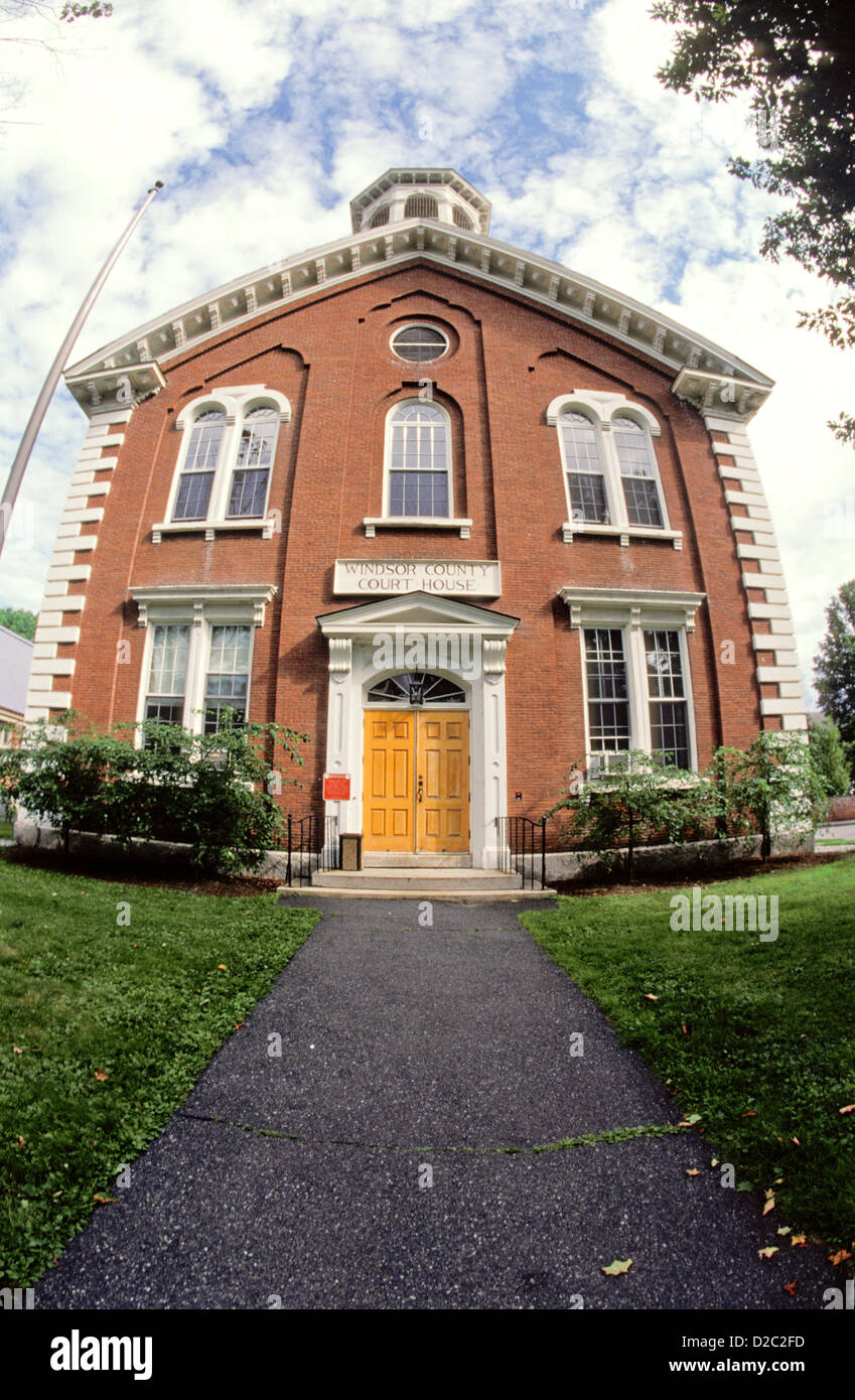 Vermont. Woodstock. Windsor County Courthouse Stock Photo Alamy