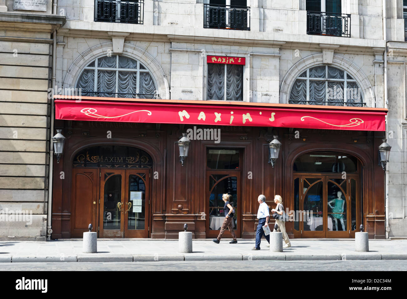 Maxim's de Paris Restaurant, France. Stock Photo
