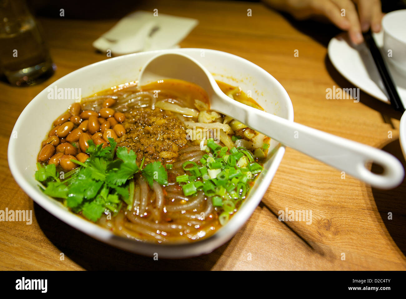 pork mince with noodles Stock Photo - Alamy