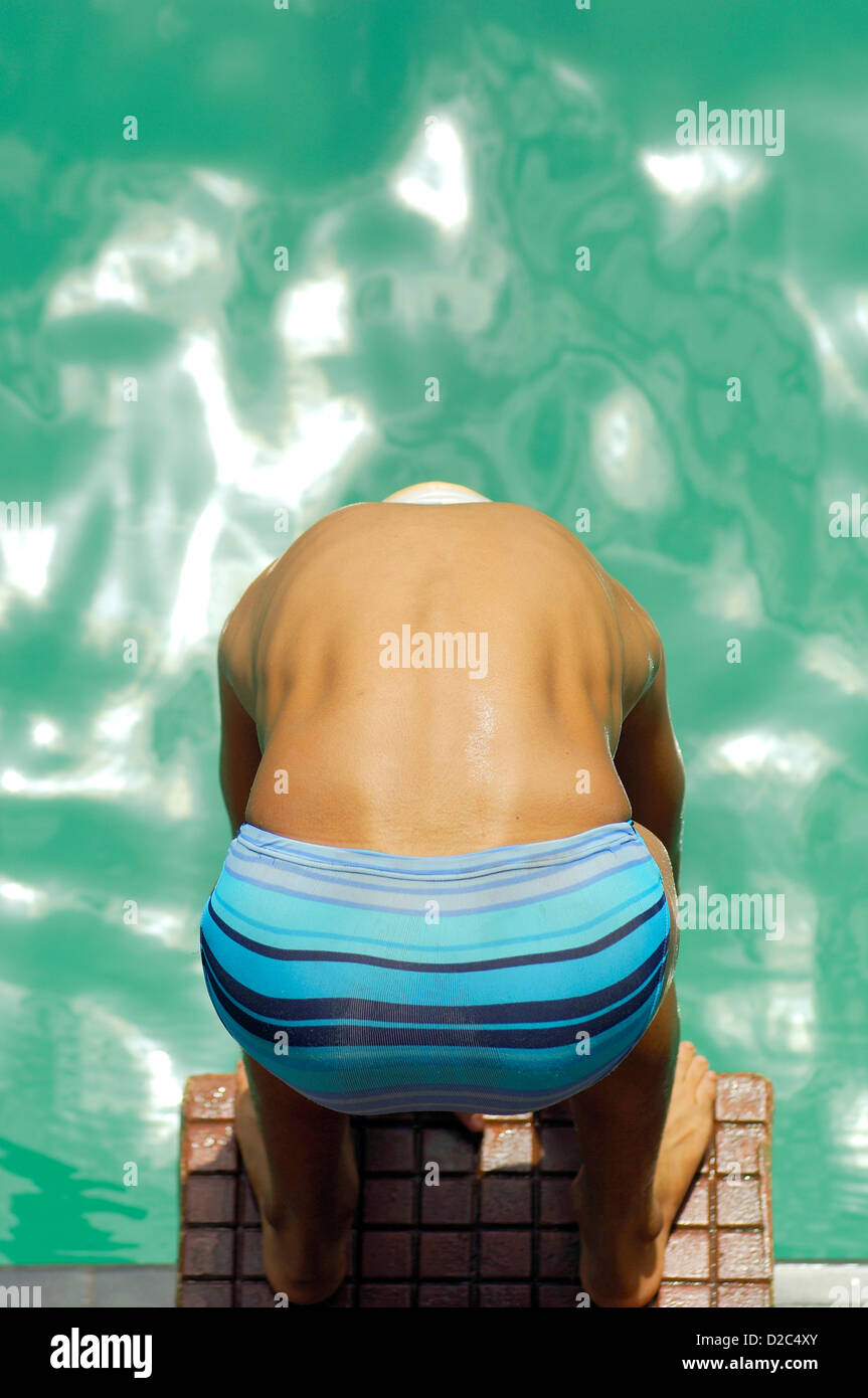 Diving board swimming pool hi-res stock photography and images - Alamy
