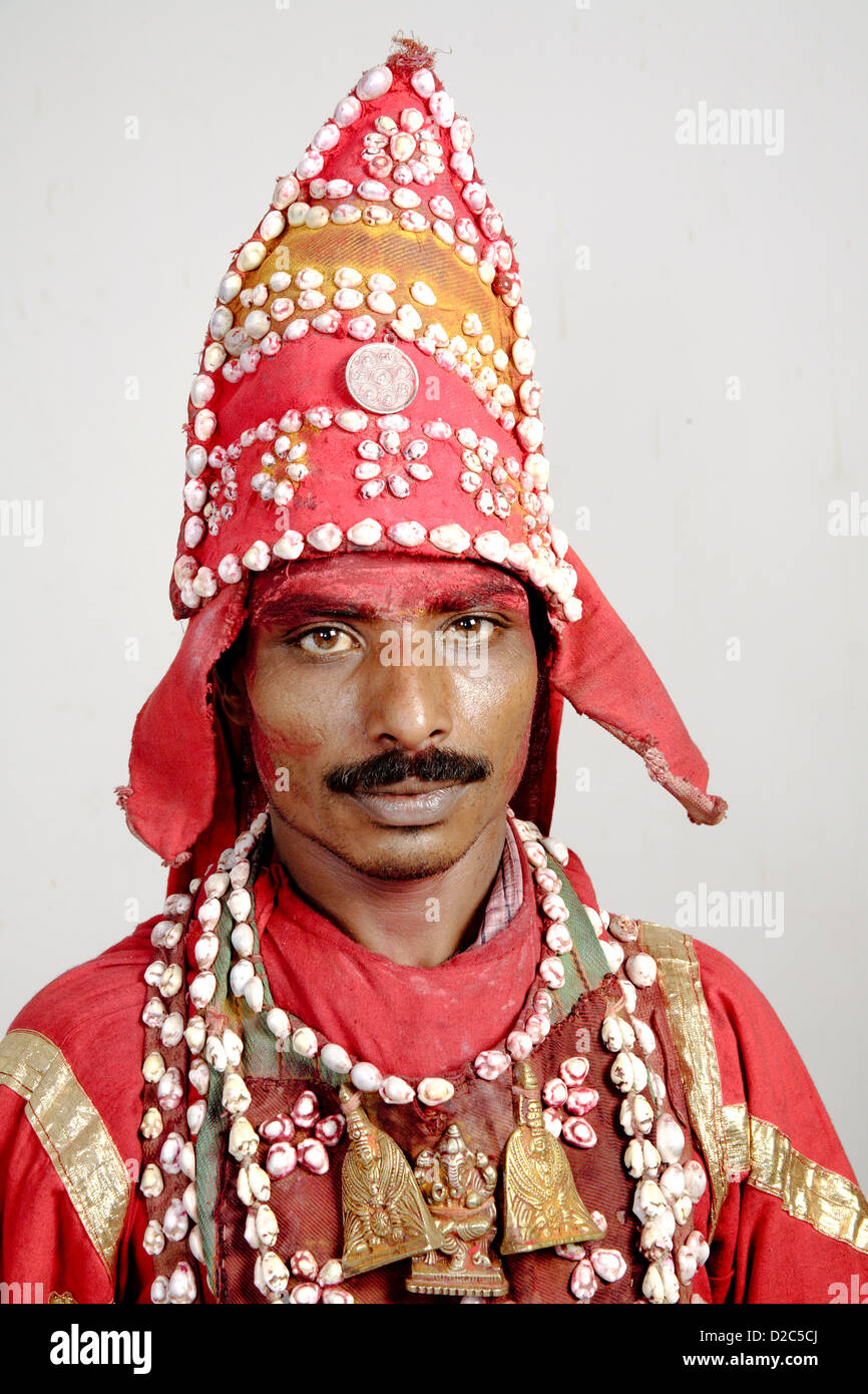 Gondhali From Solapur District, Maharashtra, India Stock Photo