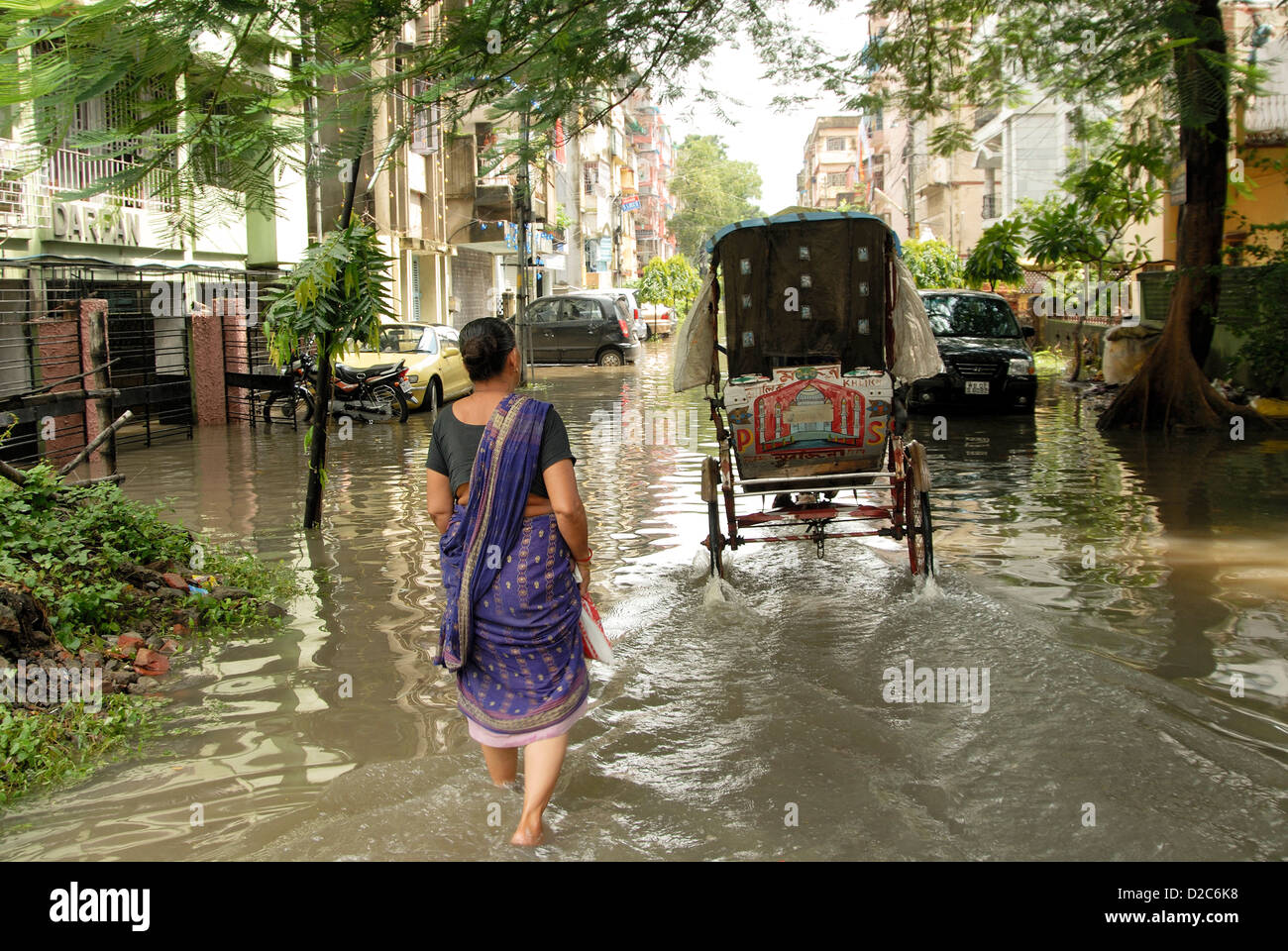 Calcutta Flood, West Bengal, India Stock Photo Alamy