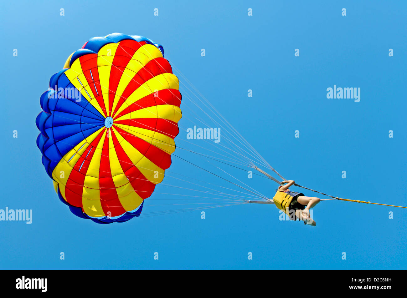 Parasailing At Pattaya, Thailand Stock Photo