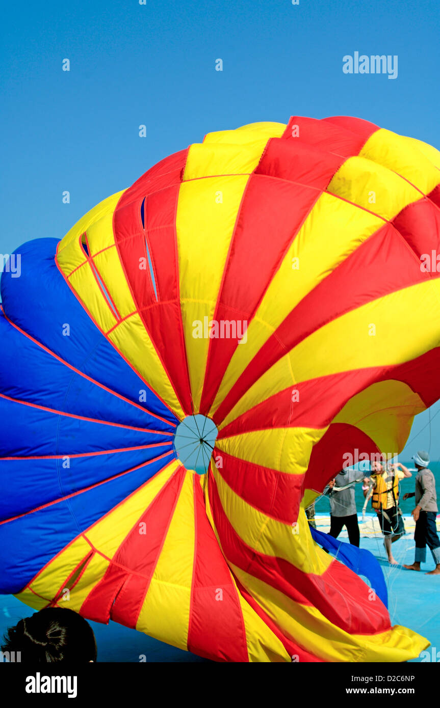 Parasailing At Pattaya, Thailand Stock Photo