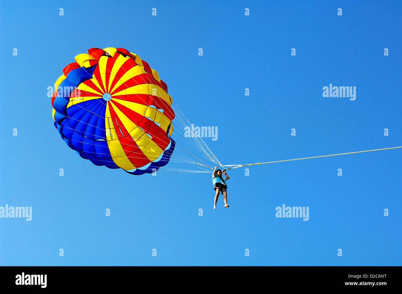 Parasailing At Pattaya, Thailand Stock Photo