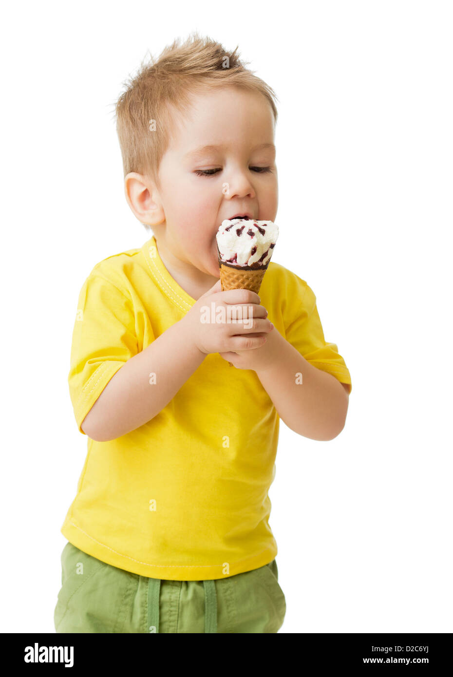 child-eating-ice-cream-isolated-on-white-stock-photo-alamy