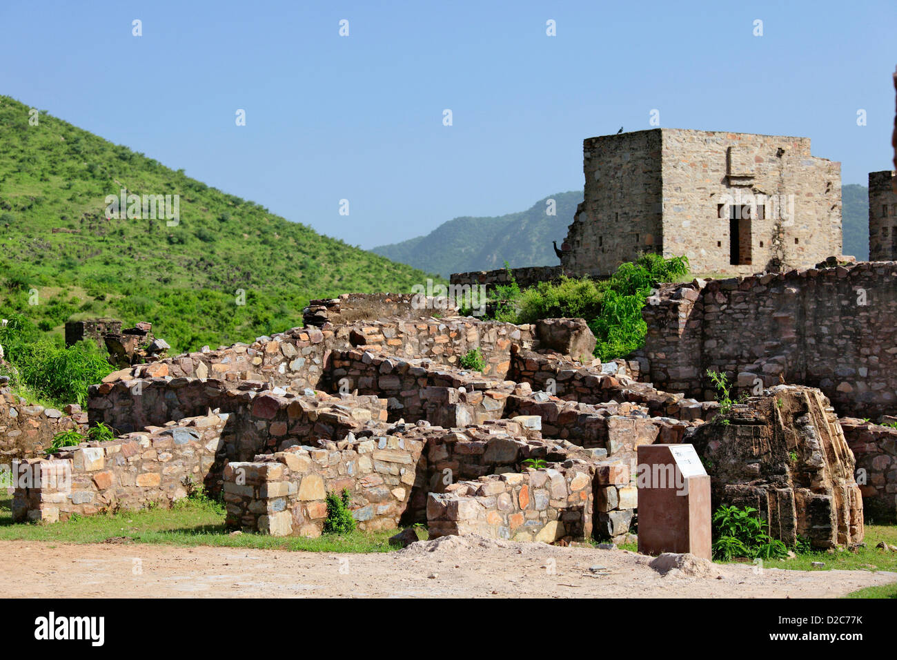 Ancient Site Bhangarh, Ruins Of Bhangarh, Forts Of Rajasthan, Bhangarh Rajasthan, India Stock Photo