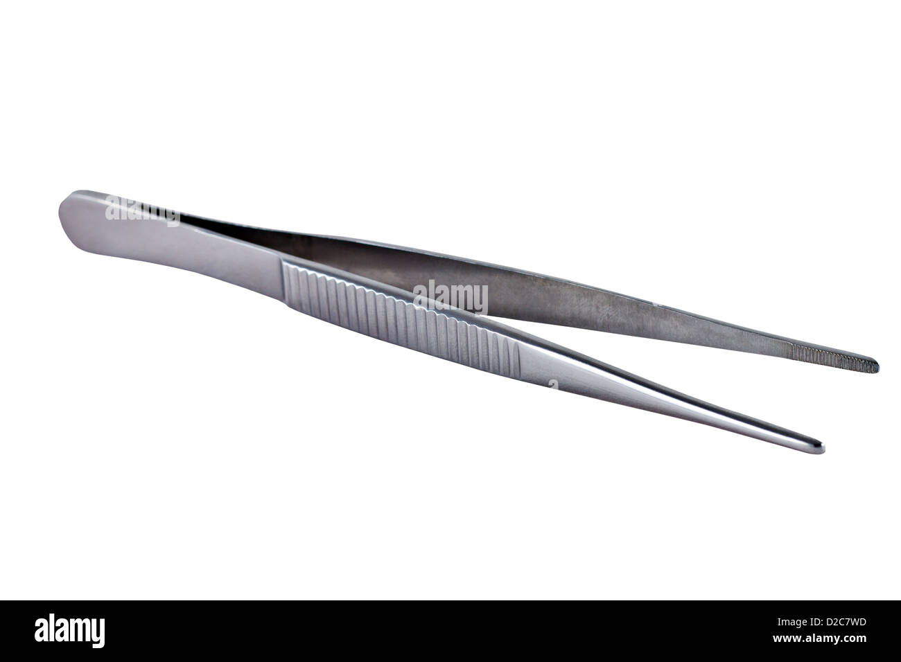 Medical image of metallic tweezers closeup Stock Photo Alamy