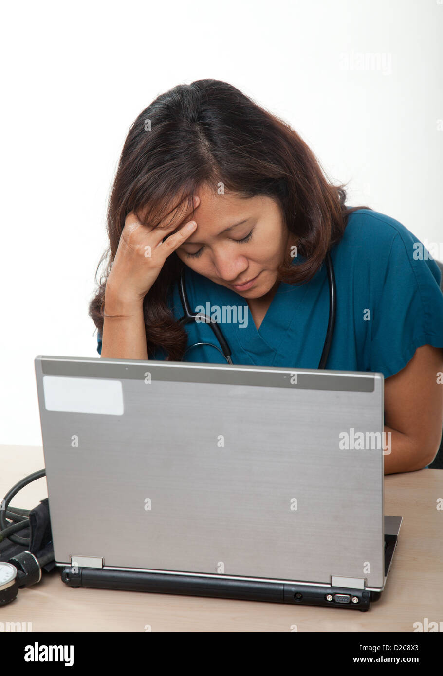Tired Care Worker High Resolution Stock Photography and Images - Alamy