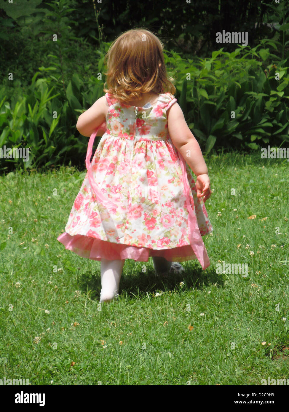 2-Year-Old Girl, Frazer, Pennsylvania Stock Photo