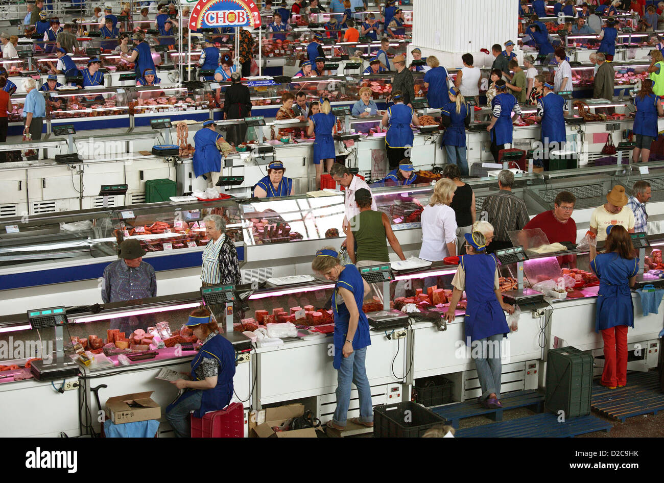 Minsk, Belarus, in a market hall in Minsk Stock Photo - Alamy