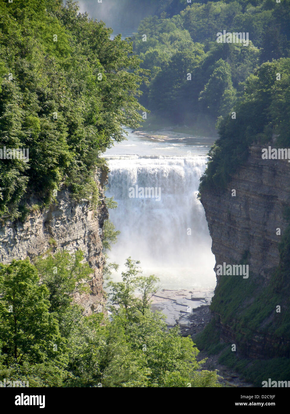 Waterfalls, Letchworth State Park, New York Stock Photo