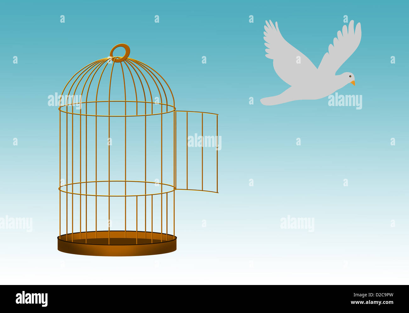 Bird escaping cage hi-res stock photography and images - Alamy