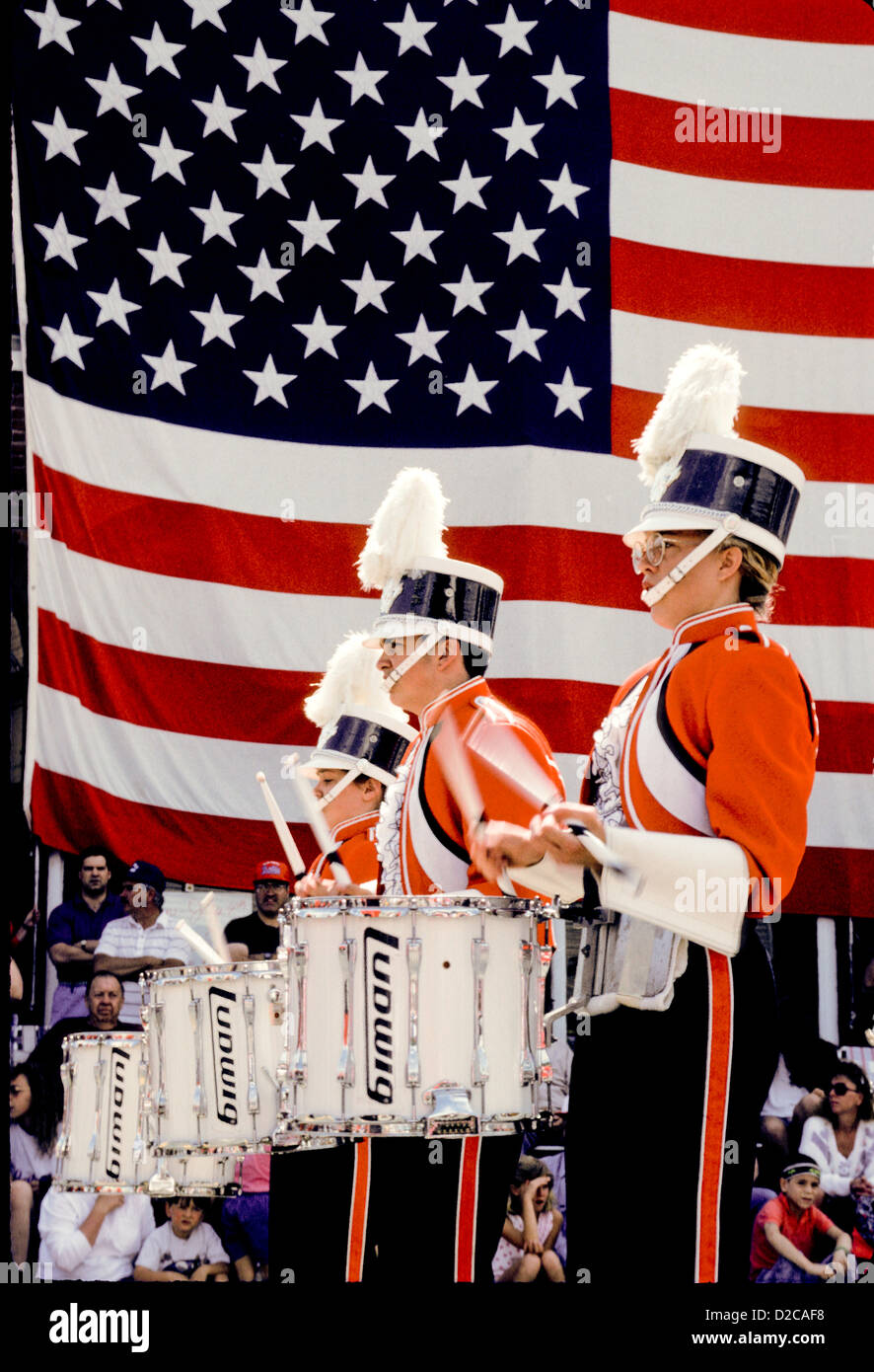 Flag in parade hi-res stock photography and images - Alamy