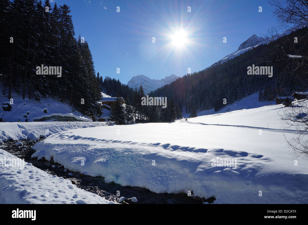 Mountain river scene hi-res stock photography and images - Alamy