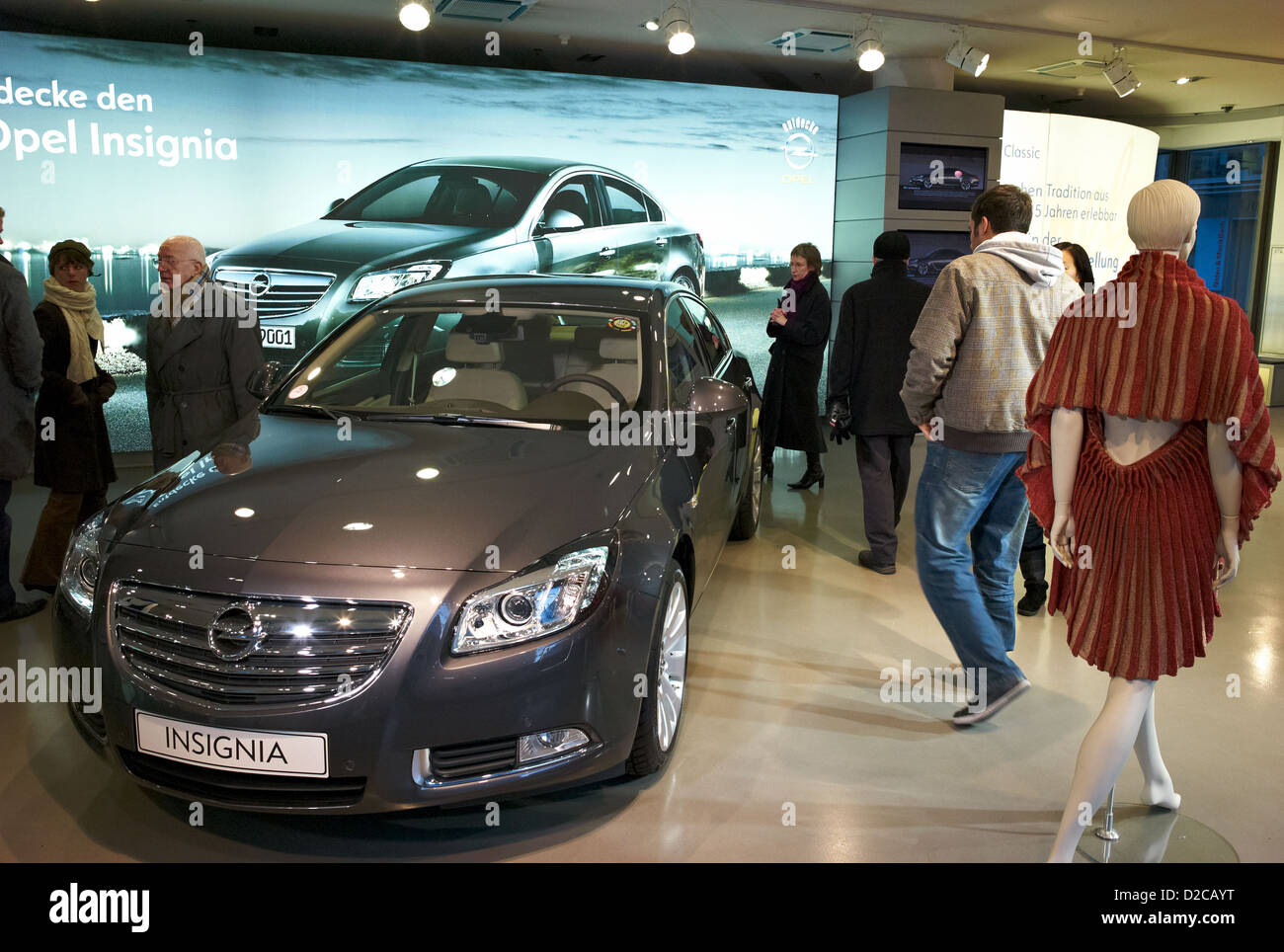 Berlin, Germany, salesroom an Opel Dealer's an Opel Insignia Stock Photo